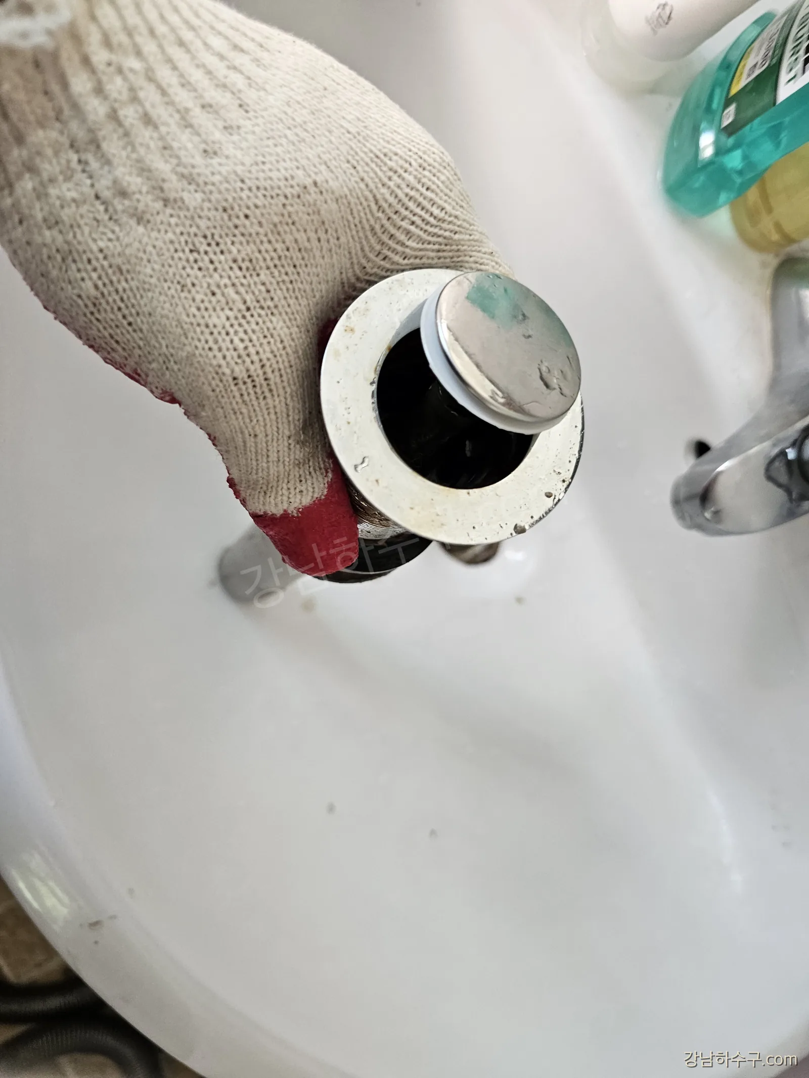 세면대 팝업(폽업) 배수 부품 분해 점검